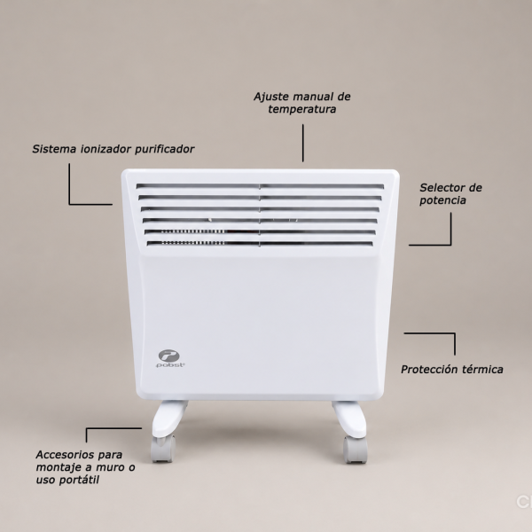 Calefactor eléctrico Nogal