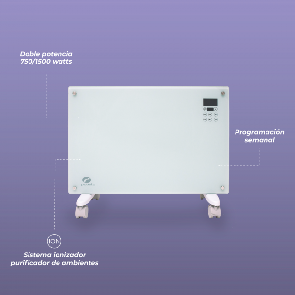 Calefactor eléctrico modelo Canelo II 1500 Programable
