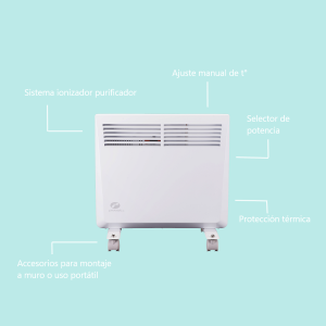 Calefactor eléctrico modelo Nogal