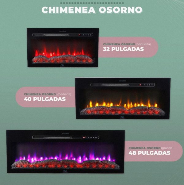 Chimenea eléctrica modelo Osorno 40"